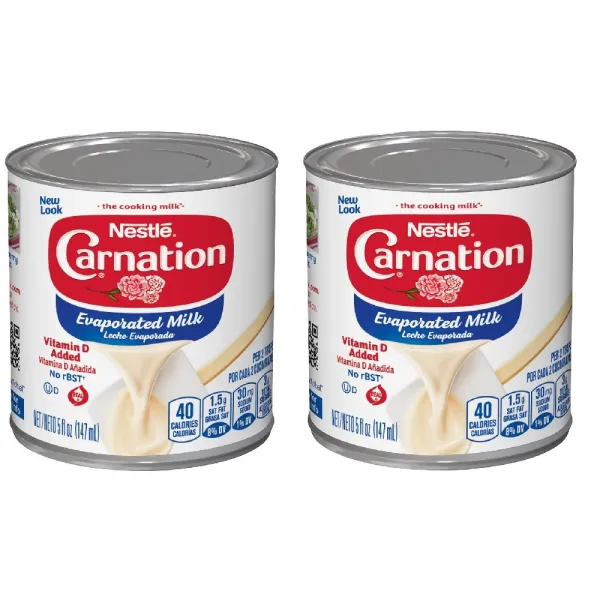 Nestle 네슬레 카네이션 연유 비타민D Carnation Vitamin D Added Evaporated Milk 5oz(147ml) 2팩, 1개
