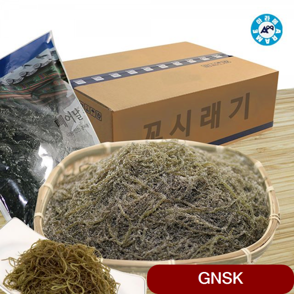 염장꼬시래기 2kg 5개입 남해안 김 해초 완도 톳 해조류 샐러드 다시마 청각 수산 미역, 1개