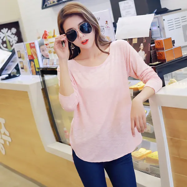  제로의옷장 여성티셔츠 간절기 긴팔티 쿨 Bg0604s01