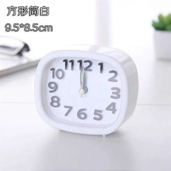 늦잠 자지 C벽 제시계 알람시계 소음방지 거실 나이트조명 침대머리 심플 종의헌 작고깜찍 스퀘어 간단명료함 C31k32
