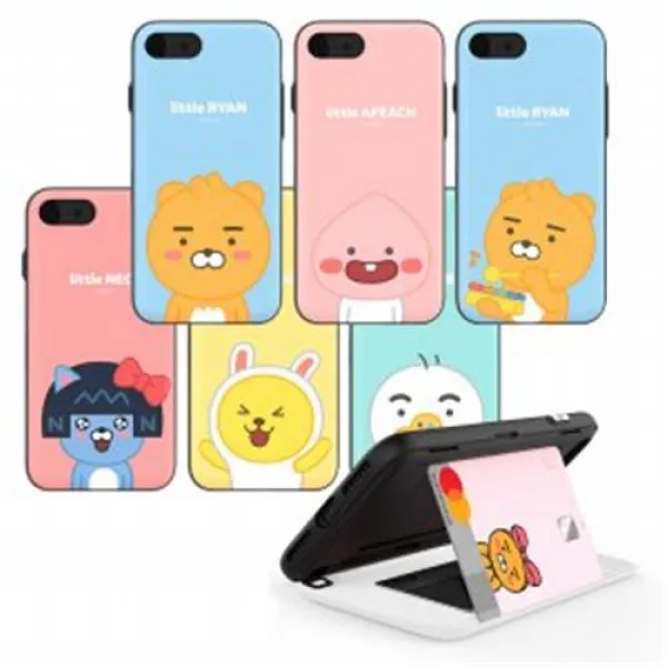 카카오프렌즈 핸드폰 아이폰xr 카카오 리틀프렌즈 도어범퍼 폰케이스 실로폰라이언/출산 육아 완구 매트 음악 악기놀이 실로폰