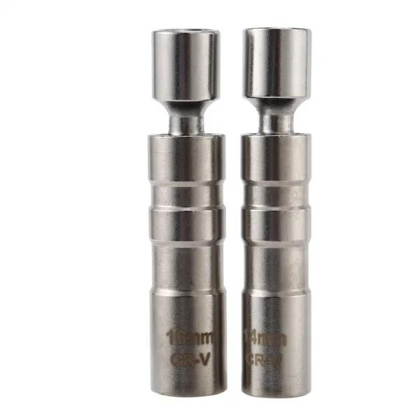 14mm 및 16mm 얇은 벽 자기 회전 점화 플러그 소켓 - 3 / 8 인치 드라이브 12 포인트 점화 플러그 소켓 제거 도구 - 회전 확장은 대부분의 좁은 지역에 대한 액세스
