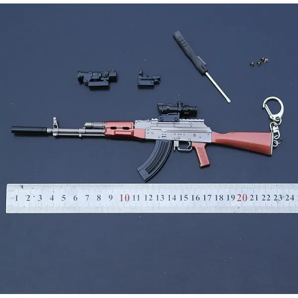 열쇠고리 제2의 세계 대탈주 무기가 평화롭다 GROZA 나소 블랙 칼끝 격노하여 습격하다 모형 피부 1935601274, 22 센치 AKM, 본상품