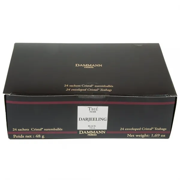 Dammann Freres 다만 다즐링 홍차 24 개 크리스탈 티백 도리깨, 선택, 상세설명참조
