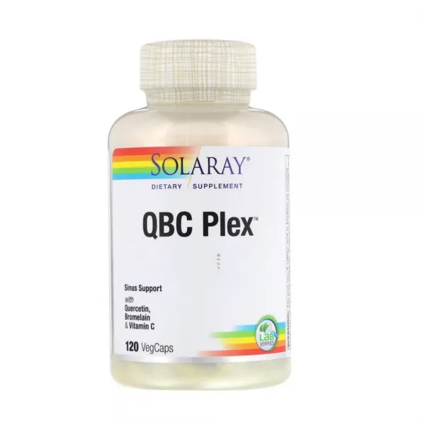 Solaray QBC Plex 솔라레이 케르세틴 브로멜라인 비타민C 120정, 120, 1개