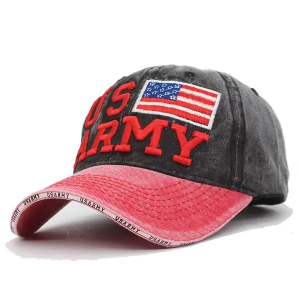 AETRUE-새로운 빈티지 야구 모자, 남녀공용 USARMY Snapback 본 여성 모자, 남성용 Casquette s 코튼 글자 트럭 운전사 아빠 모자 모자