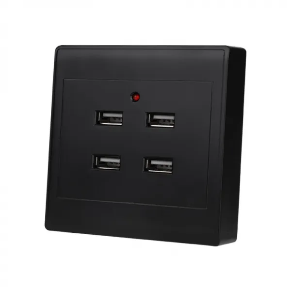 곰탱 상점 이지웨이카드리더기 정선함 노출이 없는 복장 디프 룩 너더댓새 겹 USB 소켓 패널 220V 양 공 4위치 36V, 노출이 없는 복장 사공 220V 블랙