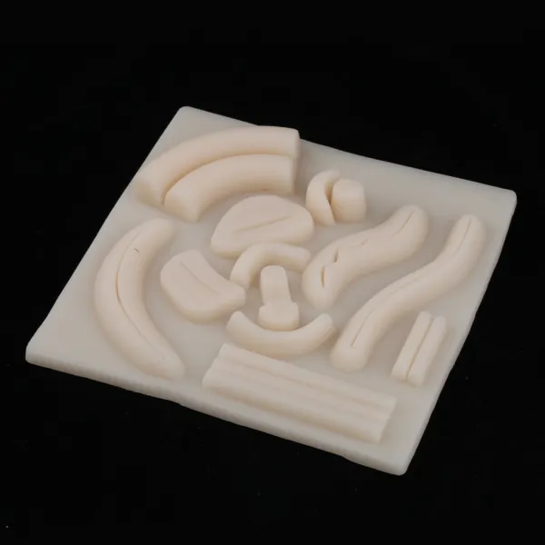 Stk상처와 의료 봉합 훈련 연습 시뮬레이션 인간의 피부 모델 패드 1개