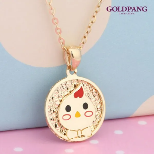 [골드팡]14k/18K 닭띠 미아방지 펜던트