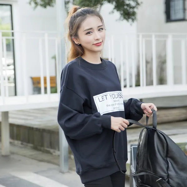Yaninaier 여성 크루넥 맨투맨 43523809