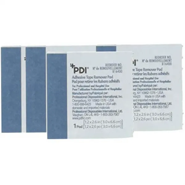 접착제제거제 PYB16400 - Pdi Inc. Adhesive Tape Remover Pad 1-1/4 x 2-3/5, Size = 4 Pack (400 Count)
