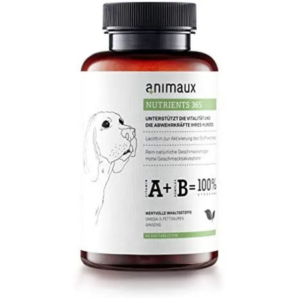 아니 모 animau Nutritions 365반려견 용 식품 보충제는 신진 대사 면역 체계 방어 및 미모 I 무력감 및, One Size, One Size, 상세 설명 참조0