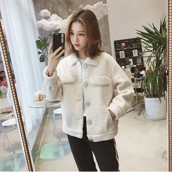엘림몰 여성 양털 후리스 재킷