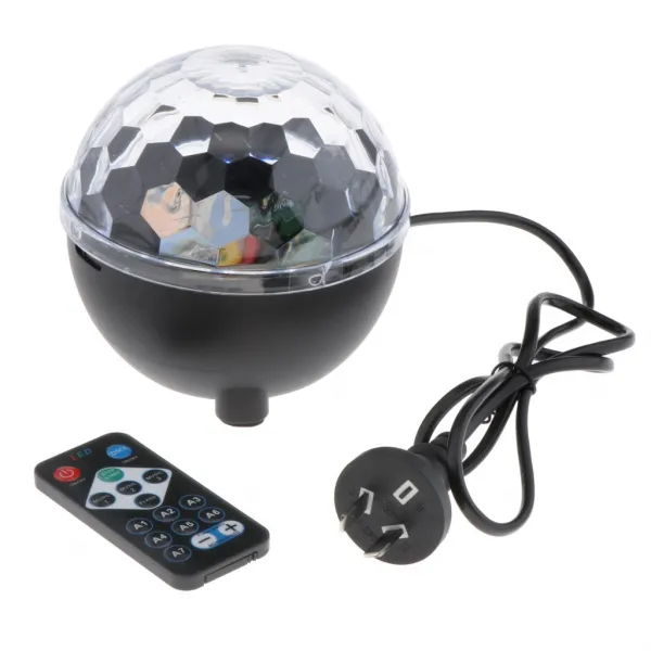 STK 1pc 6 착색 된 마술 디스코 당 선 잠기 LED 번쩍이는 DJ는 램프 AU를 착색했습니다, As Described