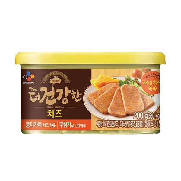 더 건강한 캔햄 치즈 200gx12캔 The Healthy Canned Ham Cheese 200gx12., 옵션없음, 옵션없음