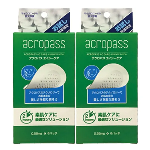 acropass (acropass) 해양 배려 (ac care) 테스트 사이즈 6 장 × 2 세트 - 스킨 케 어 필수.가방 에 넣 고 다 니 기 편 해 요!, 1개, 0개