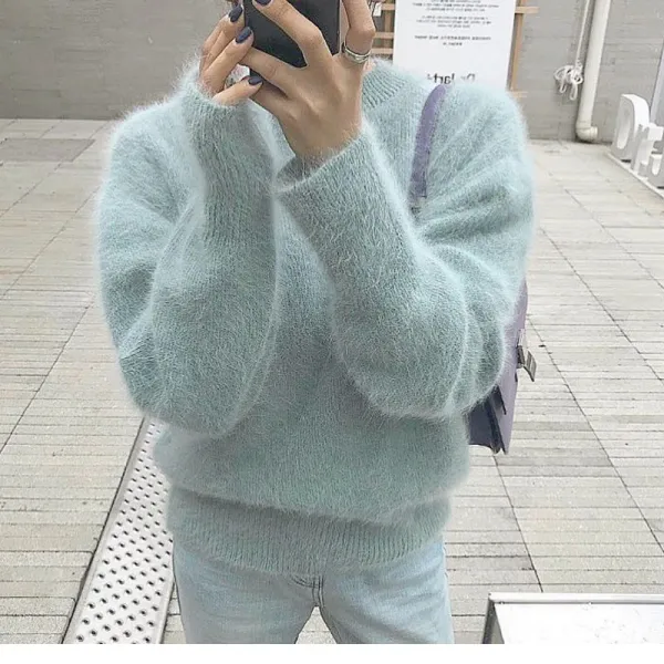 Xn새로운 숙녀 복고풍 스웨터 패션 야생 두꺼운 스웨터mp1928