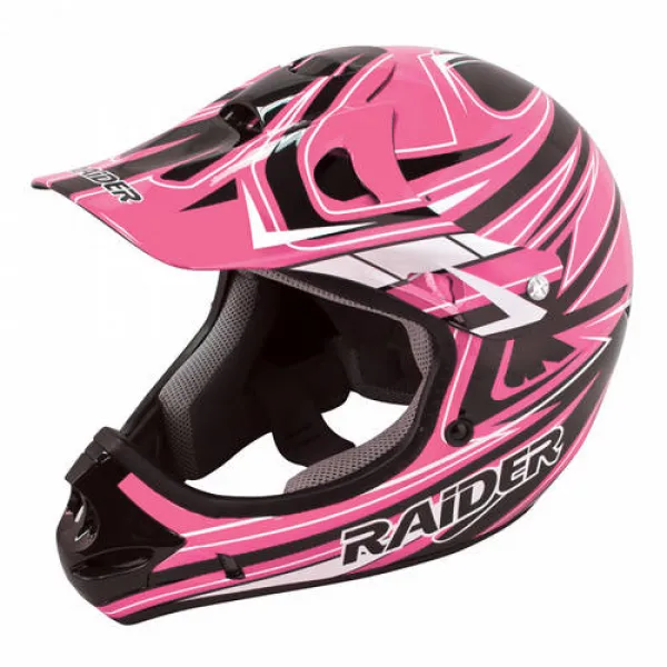 Raider Rush Youth Motocross Helmet - Black/Pink, 상세내용참조, 상세내용참조