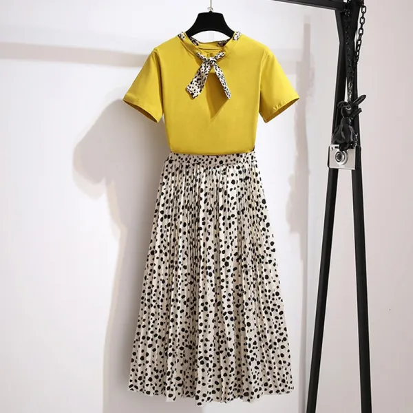 여름 여장 명원년신양패션 날씬 눈방 원피스