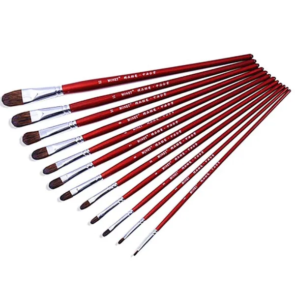 모 네 Monet 알짜 밍크 혼합 마 커 수채화 채 워 터 파 우 더 는 아크릴 유화 펜 빨 간 막대 피 그 라 프 세트 명 품 밍크 붓 붓 단일 투 피 스 를 모두 12 개 세트 로 구 성 했 습 니 다. 상세페이지 참조