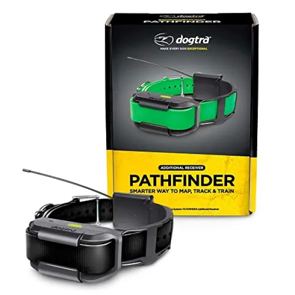 PathFinder 추가 수신기 9-mile 21-dog 확장 가능한 방수 스마트 폰 GPS 추적 훈련 전자 칼라 2 초 업데이트 속도 구독료 없음 무료 위성지 (Black), Black, Black