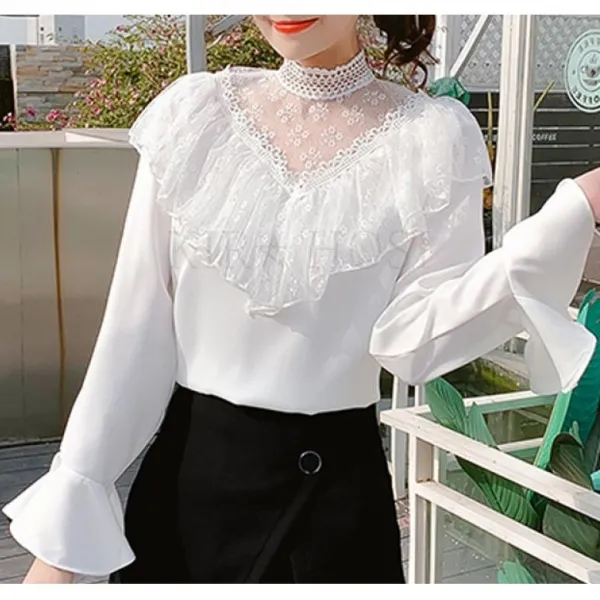 kirahosi 여자 여름 쉬폰시스루셔츠 시스루블라우스 171호+ 덧신 증정 CGmw5g60