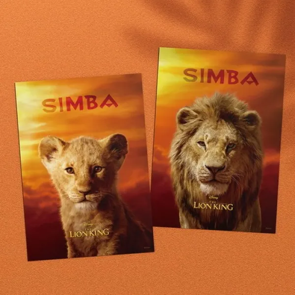  바보사랑 디즈니 인테리어 포스터 라이온킹 포트레이트 11종 심바