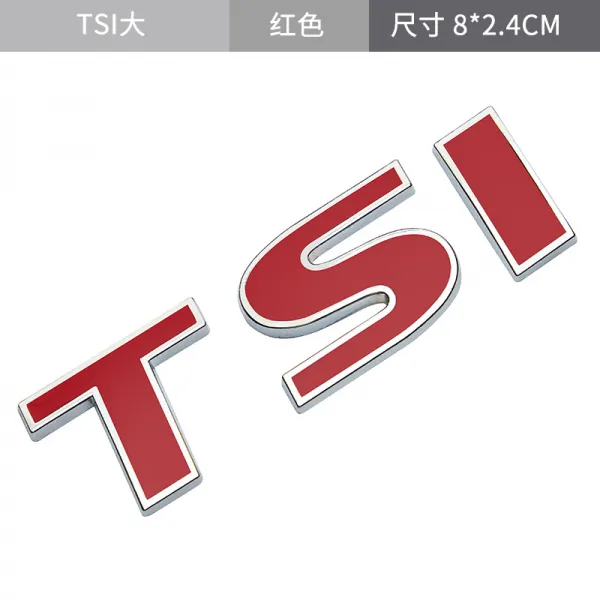 폴크스바겐 관 380 330 280 230tsi Vr6 문자 줄임표 포스트 카뷰레터 입체 마크 카 끝 라지 Tsi레드