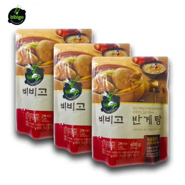 예이니식품 CJ 비비고 반계탕 3개(600gx3개) 보양식삼계, 600g, 3개
