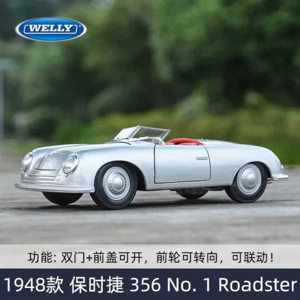 웰리 Welly 1대24 포르쉐 카이엔 다이캐스트 자동참 모형 미니카, 1948년형 356 No. 1 로드스터
