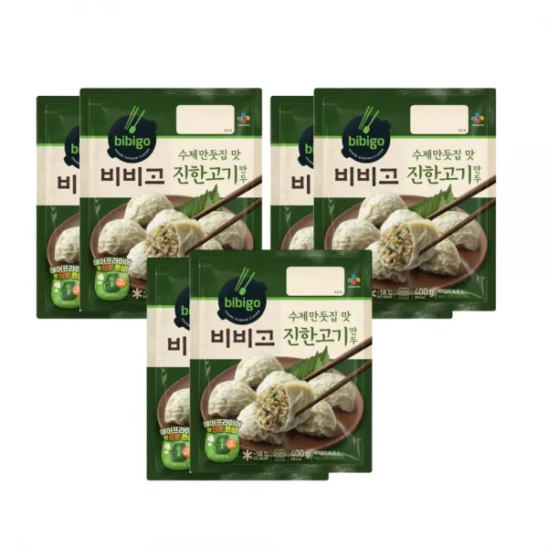 비비고 수제진한 고기만두 400gx2 3개 800g
