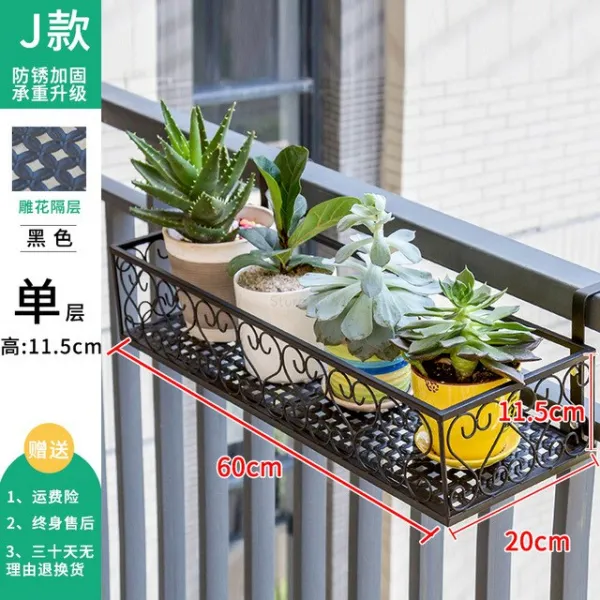 다층 실내 가정용 발코니는 선반의 철제 예술을 장식합니다 거실 단순성 화분 지상 Pylons Green Luo, 09 length60cM