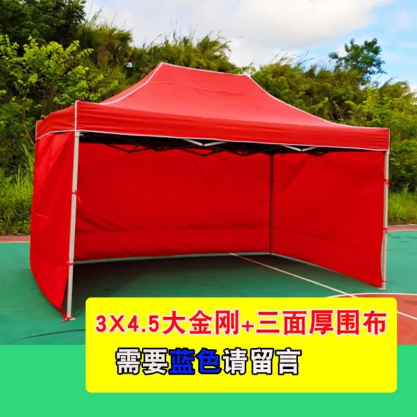 대형 옥외텐트 3면차양 이벤트 접이식 바비큐막사 체육대회 운동회막사, 3X4.5빅킹+10.5m 두께