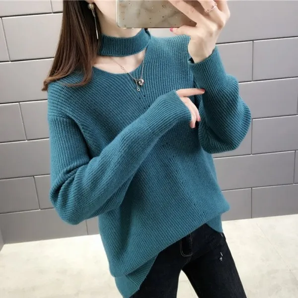 페미닌 데일리룩 트임 스웨터