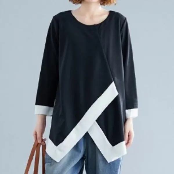 포포라 스트릿 패션 디자인 여성 3만원대 선물 언발 루즈핏 블라셔츠 3색상중 택 E 733192