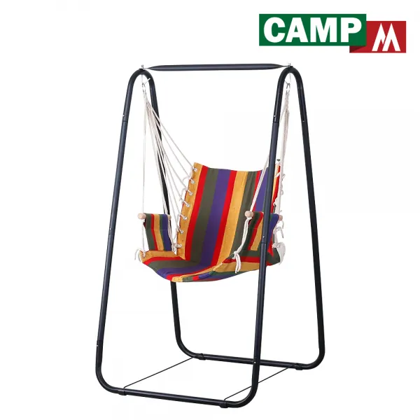 [캠프엠] 간이 의자 메쉬 캠핑 해먹 그네 용품 캠핑의자, 〔CAMPM〕 해먹 흔들 그네