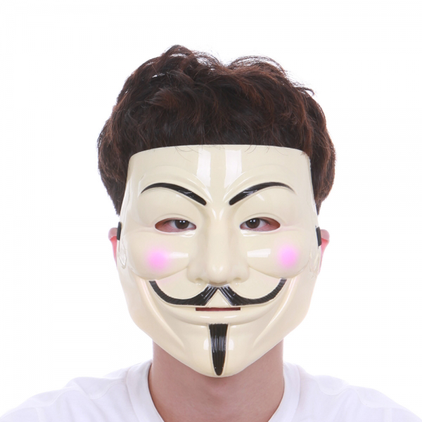 브이포벤데타 가면 살색 파티 집회 어나니머스 소품