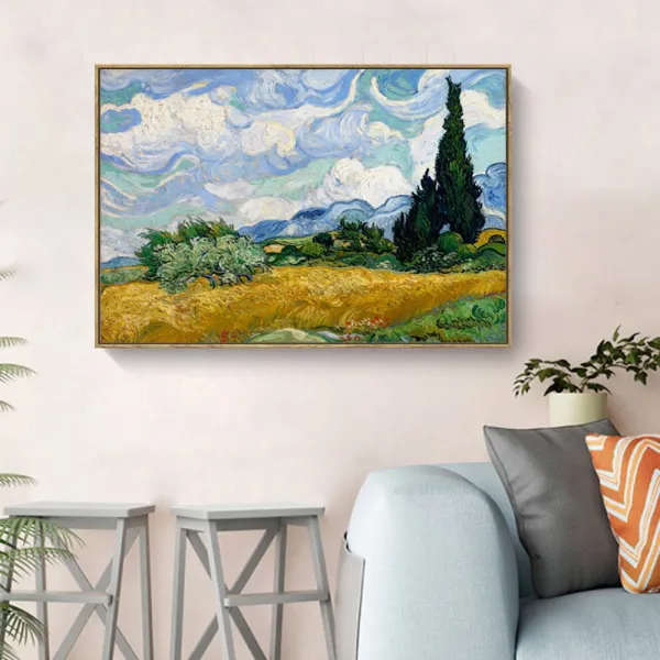 위파인더 고흐유화분사 전원풍경호텔회소 점면장식화 Canvas painting, 프레임 B 없음은 프레임 없이는 C없이 프레임 D