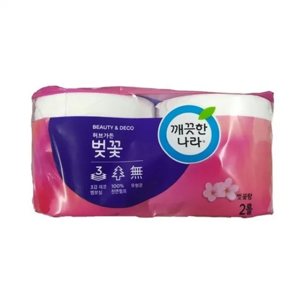 ETM_6H51G34 / 깨끗한나라)허브가든 벚꽃 화장지(35m×2롤) (E1C3E32-15HCGNA), 본상품선택