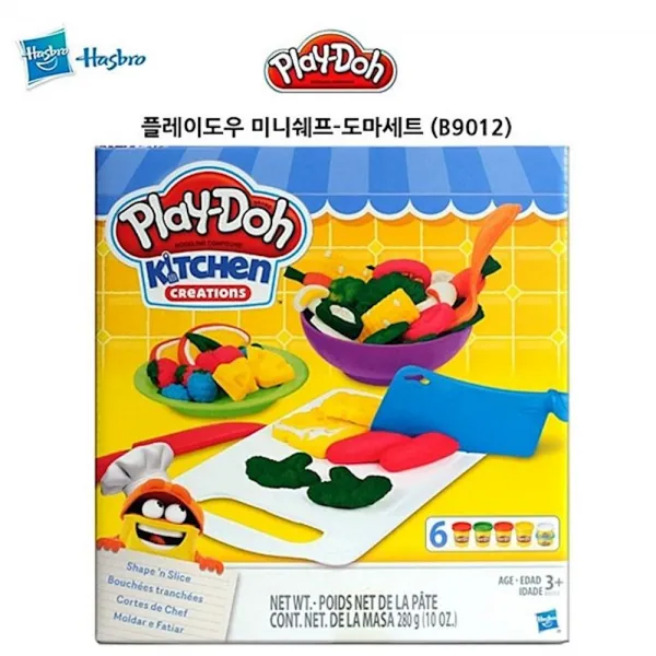 플레이도우 미니쉐프-도마세트 B9012 공작교구 점토놀이 유치원 완구 찰흙 미술