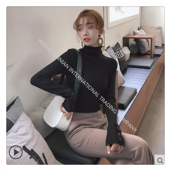 XN가을 느슨한 스웨터 여성의 니트 바닥 탑BR2515+물컵 증정