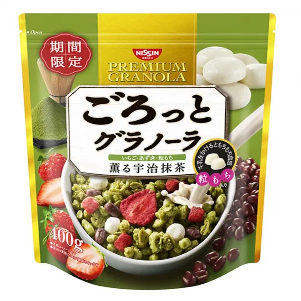 日清シスコ ごろっとグラノーラ 薫る宇治抹茶 400g×6袋 닛신 시스코 땅볼라며 놀라 향기 우지 말차 400g × 6 봉지, 1