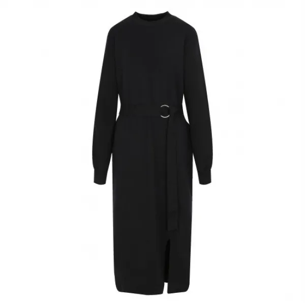 꼼빠니아 벨티드 모크넥 니트 원피스 Ic7w2wsa740