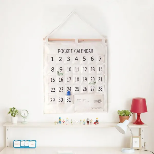 Brt111783다용도 달력 용돈 생활비 수납 포켓 캘린더 알뜰한 포켓캘린더 생활비달력