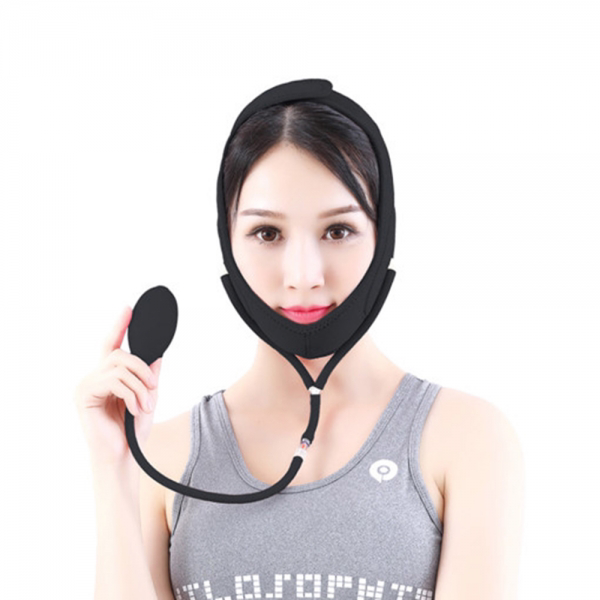 브이라인 에어밴드 작은 얼굴 턱 브이라인밴드 땡김이 브이라인에어밴드_블랙