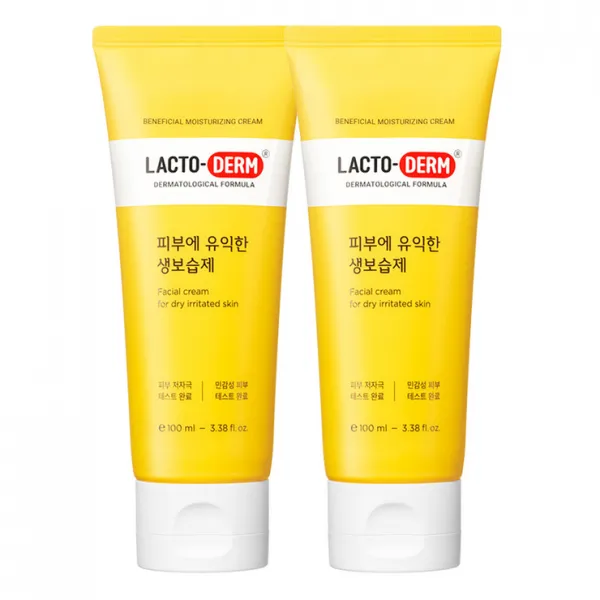 페이스 바디 유산균 수분크림 생보습제 온몸 가려움 온가족용 종근당 락토덤 100ml X 2