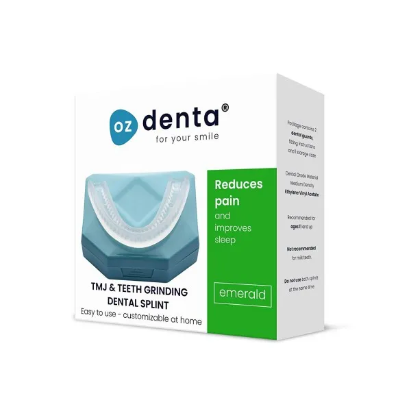 OzDenta Professional 교합 부목 치아 연삭에 대한 2 팩 치아 부목 크런치 부목 물린 부목 치아 연삭 치아 보호기 부목