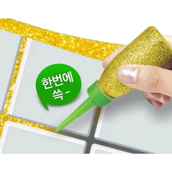 플루브 반짝이 타일라인 욕실 현관문 베란다 바닥타일 줄눈전용 이거하고 집잘팔림, 1개, 타일덧칠용 화이트라인