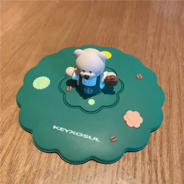 KEYXGSUL 귀엽다 션실리콘 컵 뚜껑 커버 머그 잔 리드 덮개, 39