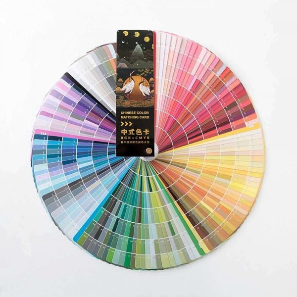2022 CMYK 컬러 카드 색상표 의류 샘플 브릿지